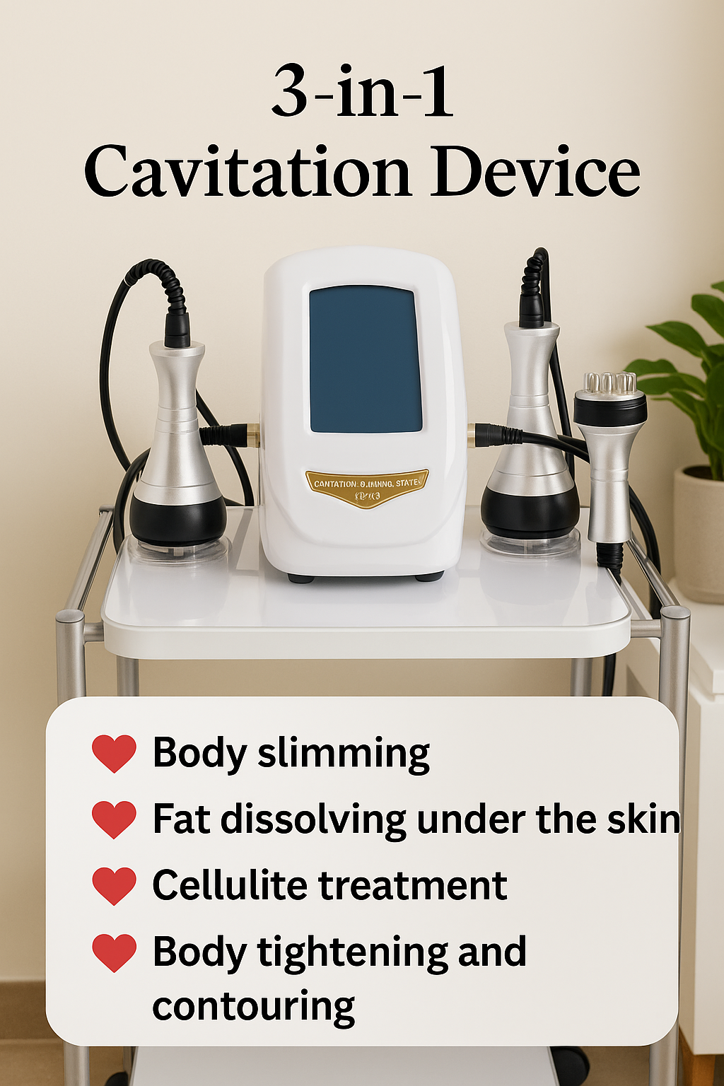CAVITATION 3&1 Mini – جهاز كافيتيشن للوجه والجسم