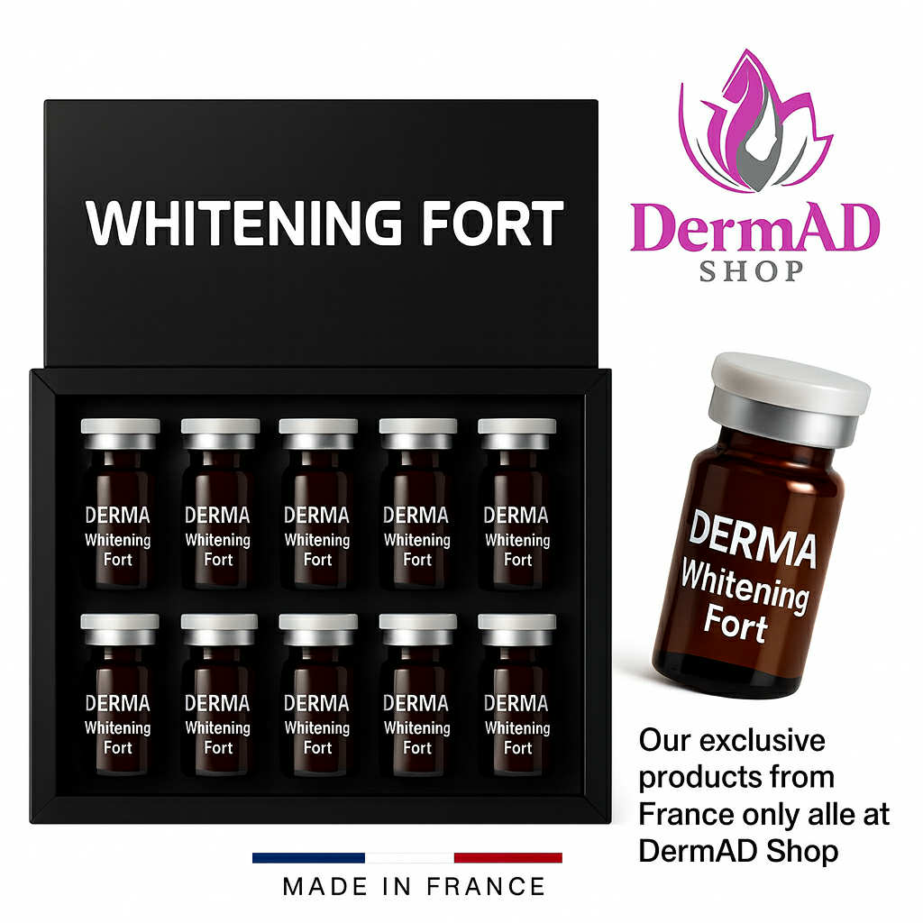 DermAD Whitening Fort – French Brightening - أمبولات التفتيح الفوري الفرنسية لتوحيد لون البشرة
