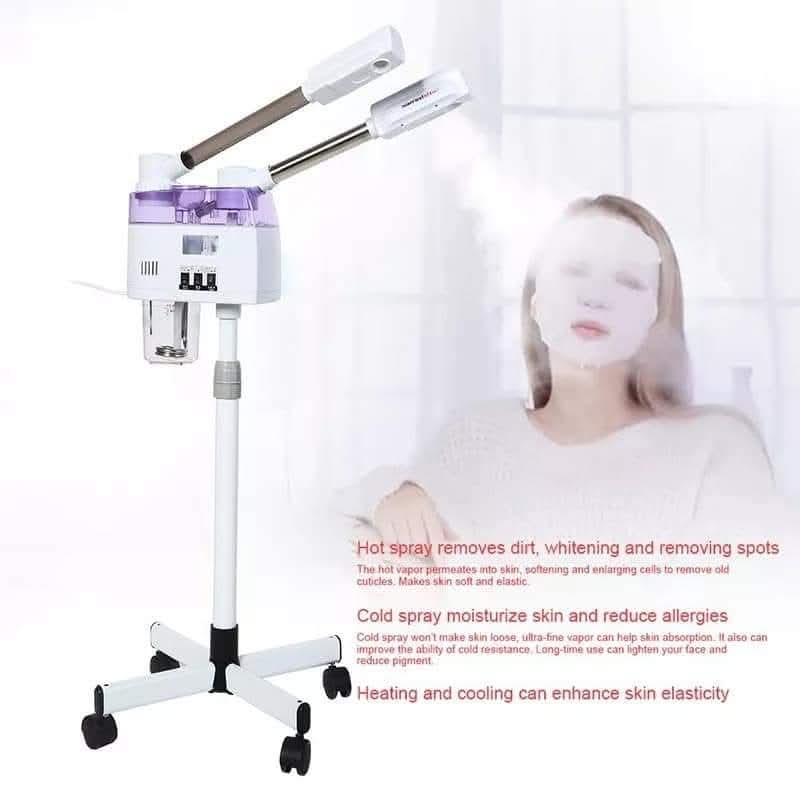 Two Arm Facial Steamer 800W – Hot & Cold - جهاز البخار الثنائي الذراع 800 وات