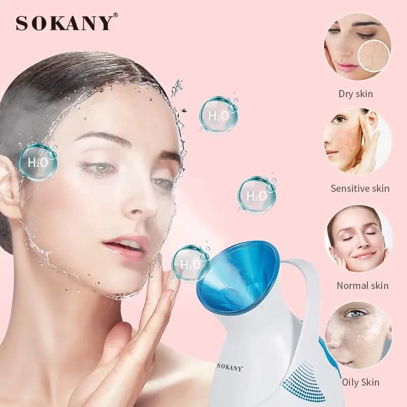 Sokany Gold Ionic Facial Steamer - جهاز سوكاني جولد للوجه بخار أيوني – سبا منزلي متكامل