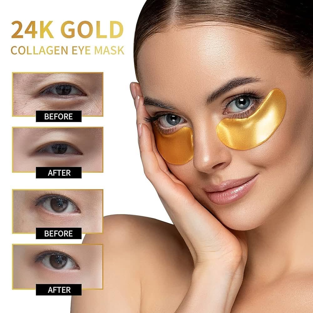 24K Gold Collagen Eye Mask - ماسك العين بالكولاجين