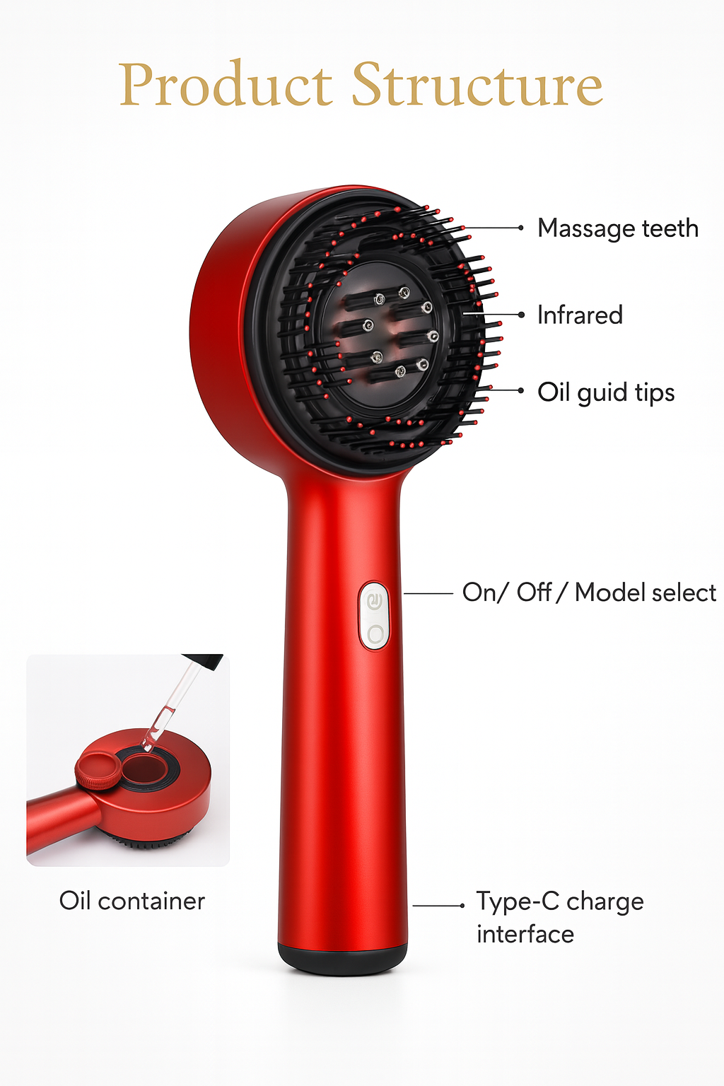 Scalp Massage Comb - جهاز تدليك فروة الرأس والعناية بالشعر