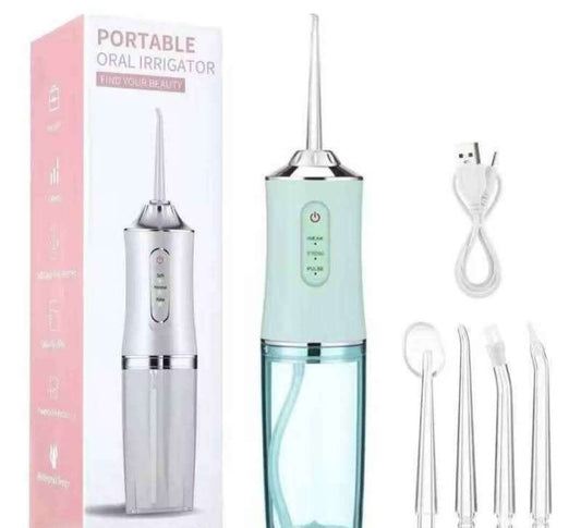 Water Flosser Teeth Cleaning Device - جهاز خيط الماء 220 مل القابل للشحن – 3 أوضاع تنظيف