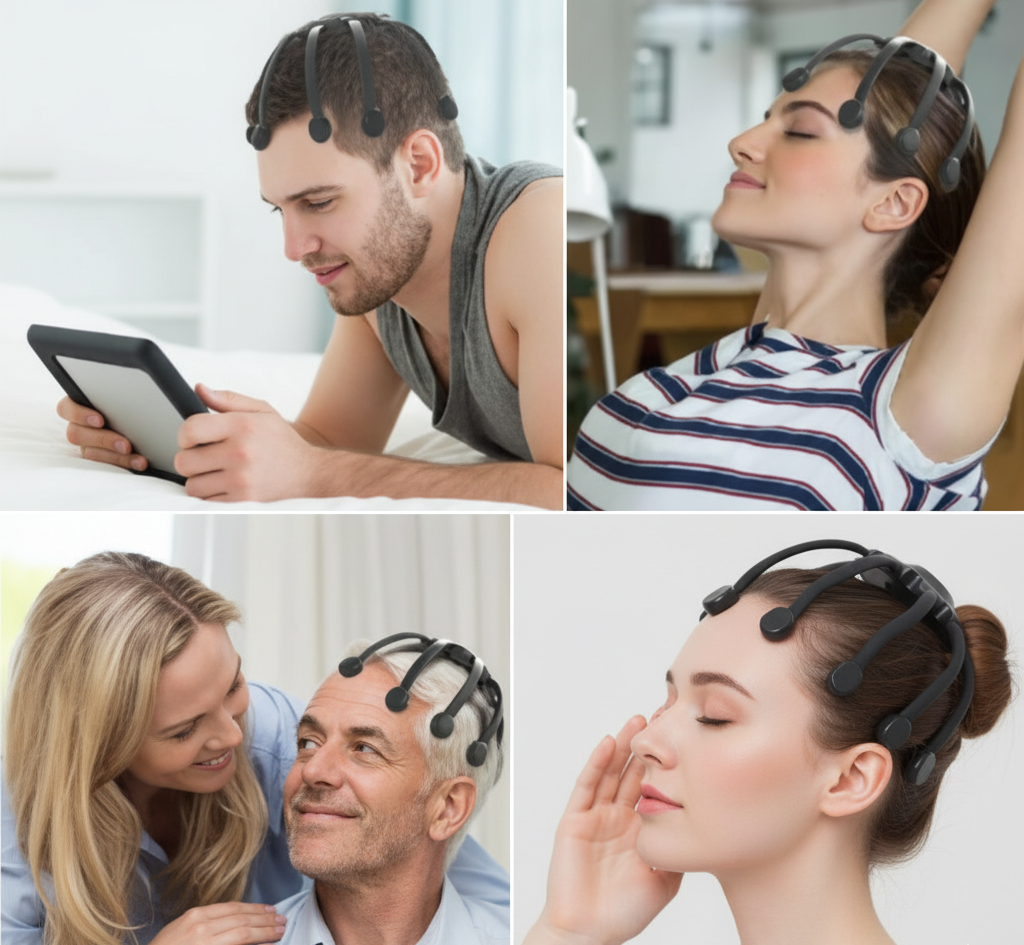 Spider Head Massager – Deep Relaxation & Scalp Circulation Boost | جهاز مساج الرأس العنكبوتي – استرخاء عميق وتنشيط للدورة الدموية