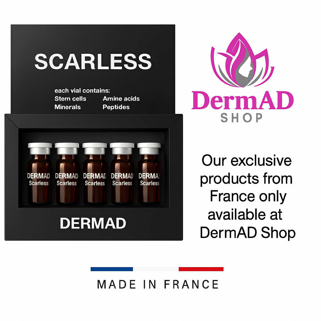 أمبول DermAD Scarless Mesotherapy بالخلايا الجذعية الفرنسية لعلاج الندوب وآثار حب الشباب وتوحيد لون البشرة