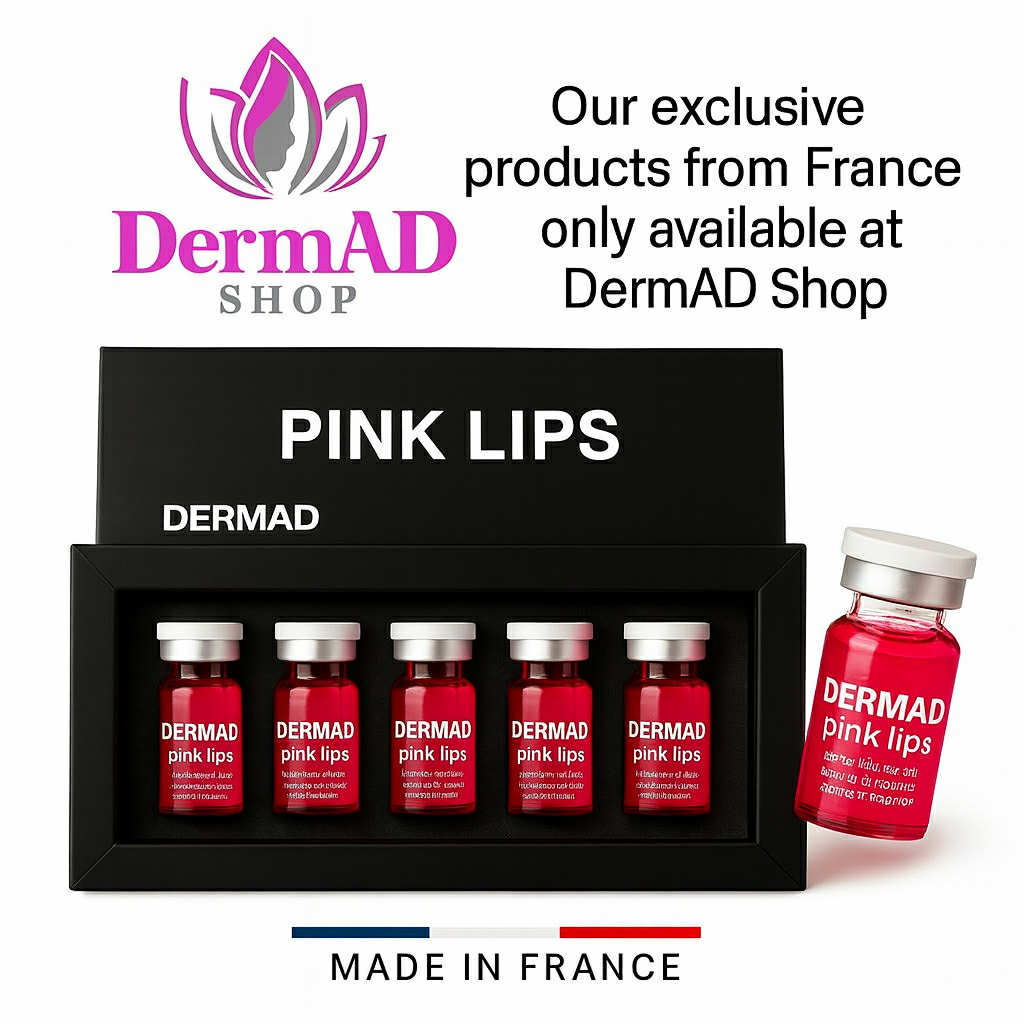 DermAD PINKY LIPS – Hyaluronic Acid 8% + Vitamins - توريد طبيعي للشفايف والخدود | صنع في فرنسا