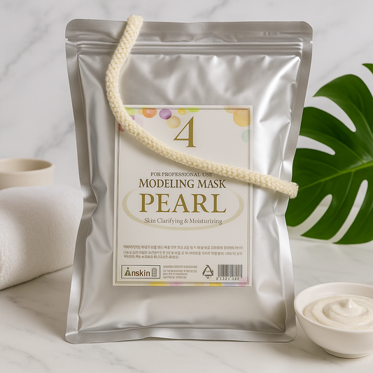 Anskin Pearl & Collagen Modeling Korean Rubber Masks -  رابر ماسك علاج وتفتيح  للبشره من اول استخدام