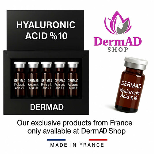 DermAD Hyaluronic Acid 10% – French Hydration - أمبولات حمض الهيالورونيك الفرنسية للترطيب العميق