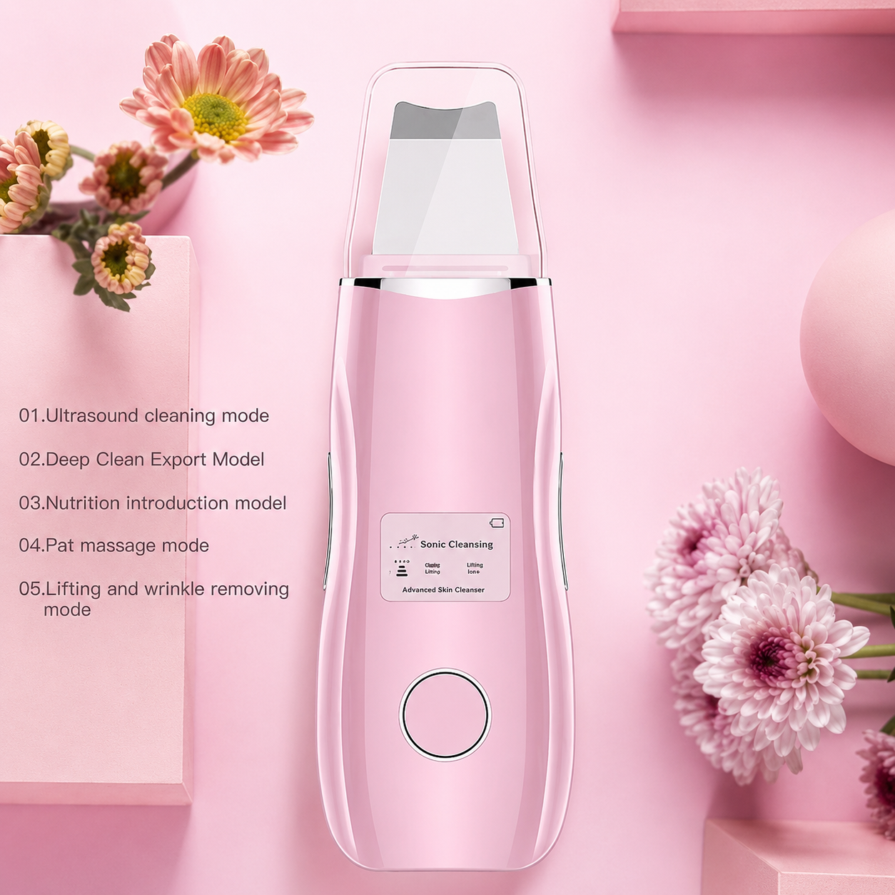 Digital Ultrasonic Scrubber - جهاز الالتراسونيك تنظيف عميق وإشراقة يومية