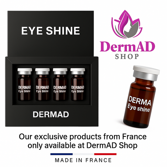 DermAD EYE Shine – Eye Contour Ampoules -  أمبولات محيط العين الفرنسية لعلاج الهالات والانتفاخات