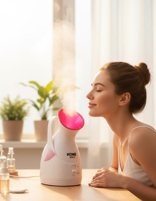 Home Gold Ionic Facial Steamer - جهاز هوم جولد للوجه بخار أيوني – سبا منزلي متكامل
