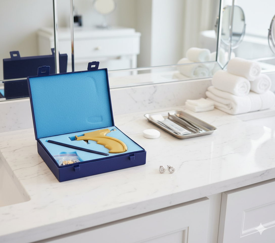 Ear & Nose Piercing Device – Safe & Easy Professional Piercing | جهاز ثقب الأذن والأنف – آمن وسهل الاستخدام