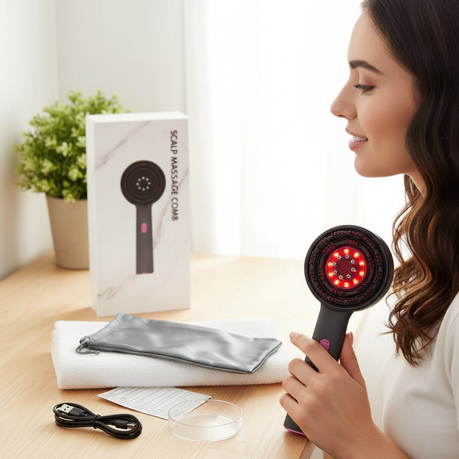 Scalp Massage Comb - جهاز تدليك فروة الرأس والعناية بالشعر