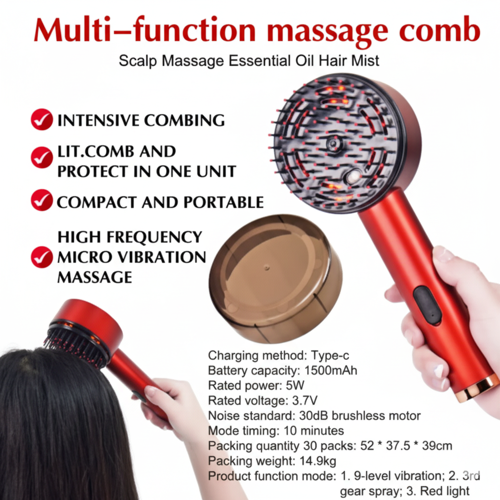 Scalp Massage Comb - جهاز تدليك فروة الرأس والعناية بالشعر