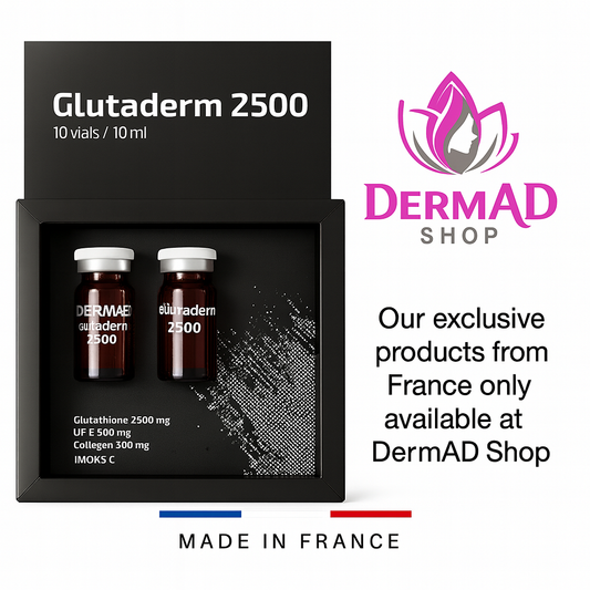 DermAD Glutaderm 2500 – French Glutathione Whitening - أمبولات جلوتاثيون فرنسية لتفتيح البشرة