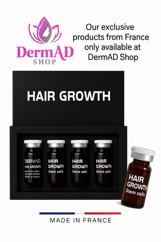 DermAD Hair Growth – Stem Cell Therapy - أمبولات إنبات الشعر بالخلايا الجذعية الفرنسية