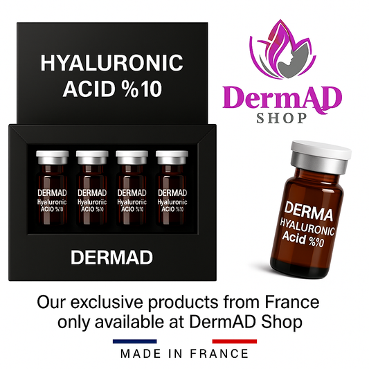 DermAD Hyaluronic Acid 10% – French Hydration - أمبولات حمض الهيالورونيك الفرنسية للترطيب العميق
