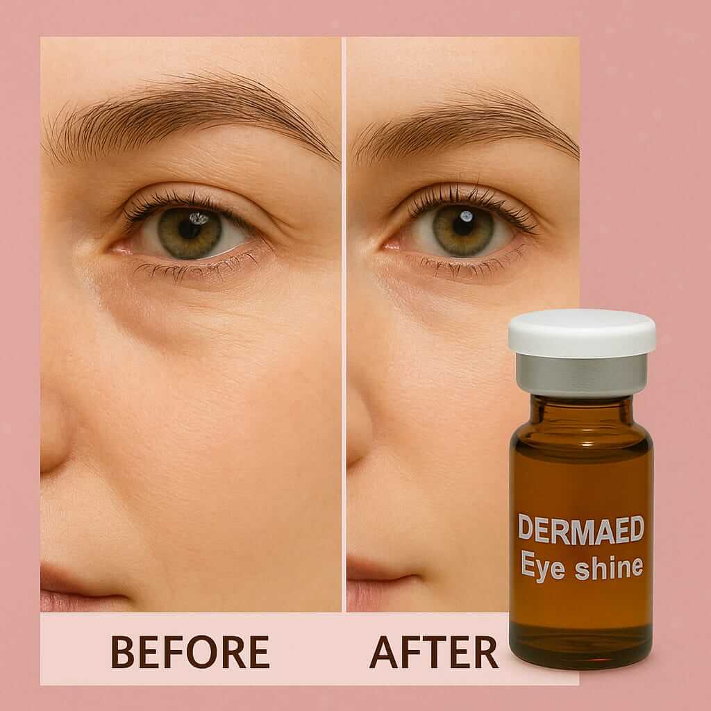 DermAD EYE Shine – Eye Contour Ampoules -  أمبولات محيط العين الفرنسية لعلاج الهالات والانتفاخات