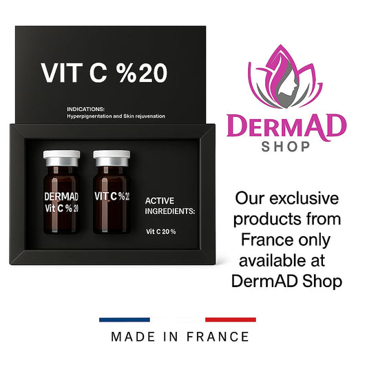DermAD Vitamin C 20% – French Brightening - أمبولات فيتامين سي الفرنسية للتفتيح ونضارة البشرة