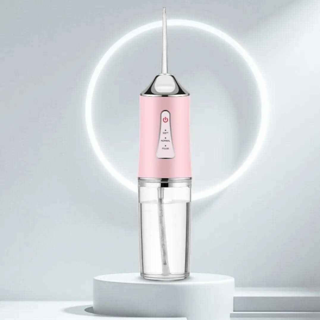Water Flosser Teeth Cleaning Device - جهاز خيط الماء 220 مل القابل للشحن – 3 أوضاع تنظيف
