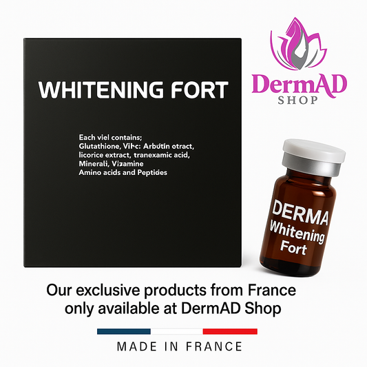 DermAD Whitening Fort – French Brightening - أمبولات التفتيح الفوري الفرنسية لتوحيد لون البشرة
