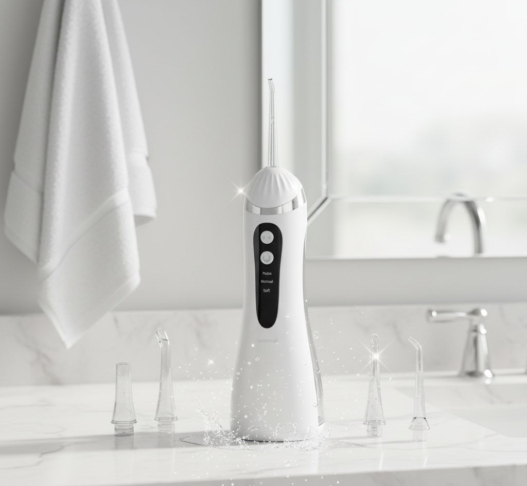 Oral Irrigator – Deep Cleaning, 3 Modes & 4 Nozzles | جهاز تنظيف الأسنان بالماء اللاسلكي